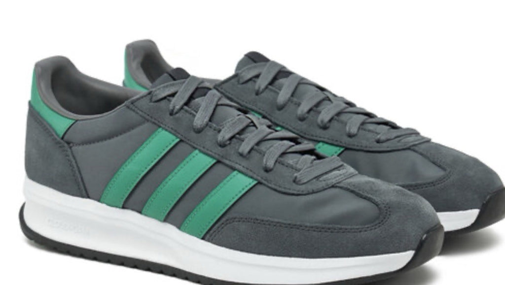 adidas Run 70s 2.0 JI4921 Gray Green White Lace Up Athletic Running Sneaker Men