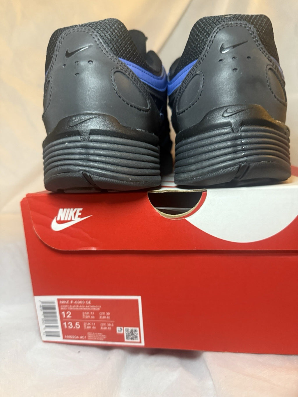 Men's Size 12 NIKE P-6000 Court Blue Black Anthracite Shoe HV6904-401 NEW