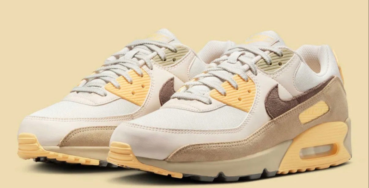 Nike Air Max 90 Light Bone/Black IB6392-002 Brand New In Box 100% Authentic 8.5M