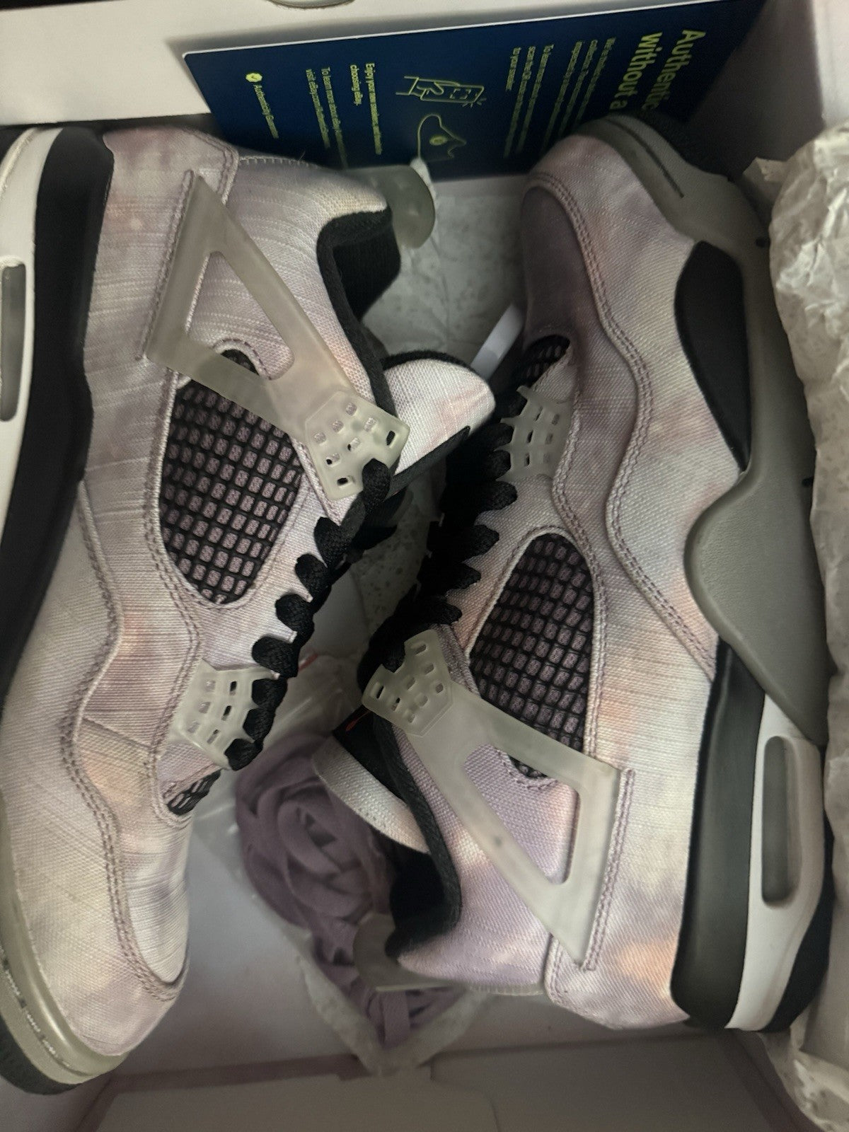 Jordan 4 Retro Zen Master Size 8.5 DH7138-506 Purple Pink Tie-Dye Men’s Shoes OG
