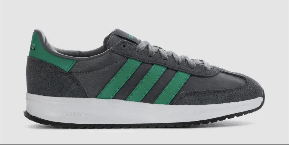 adidas Run 70s 2.0 JI4921 Gray Green White Lace Up Athletic Running Sneaker Men
