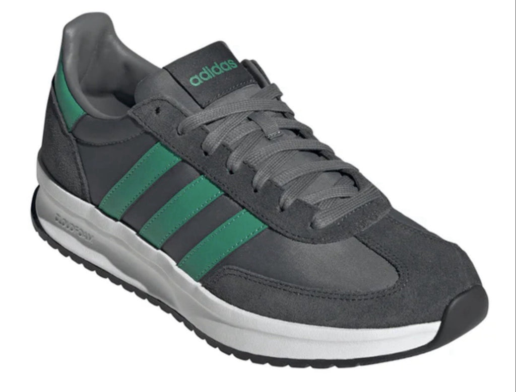 adidas Run 70s 2.0 JI4921 Gray Green White Lace Up Athletic Running Sneaker Men