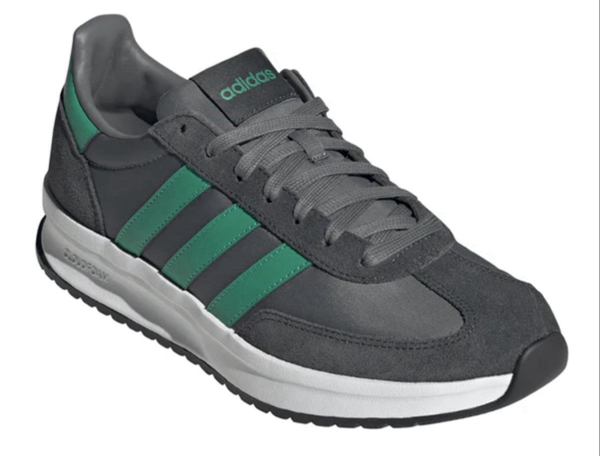 adidas Run 70s 2.0 JI4921 Gray Green White Lace Up Athletic Running Sneaker Men