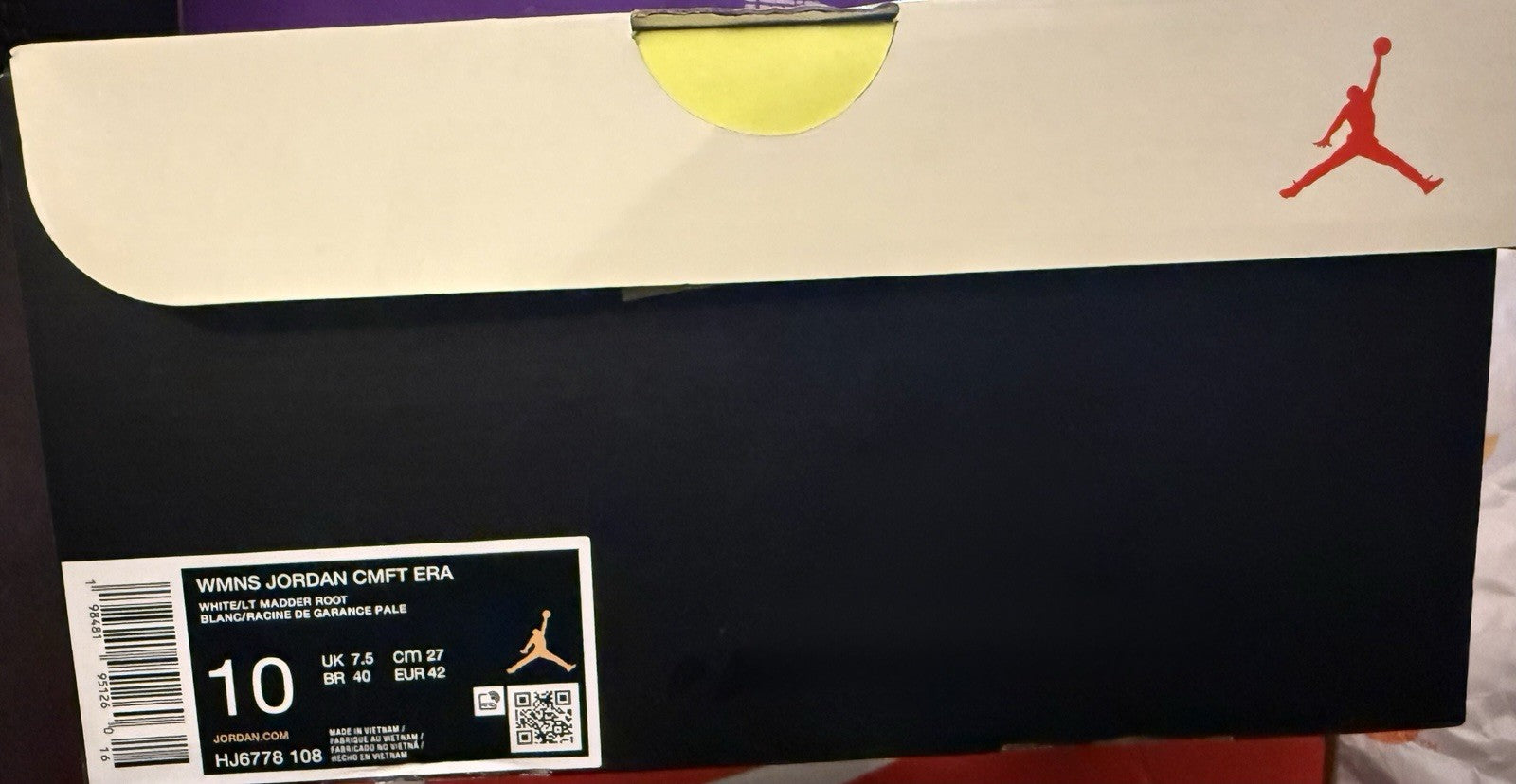 Jordan CMFT Era White Light Madder Root Women Shoes HJ6778-108 Sz-W10
