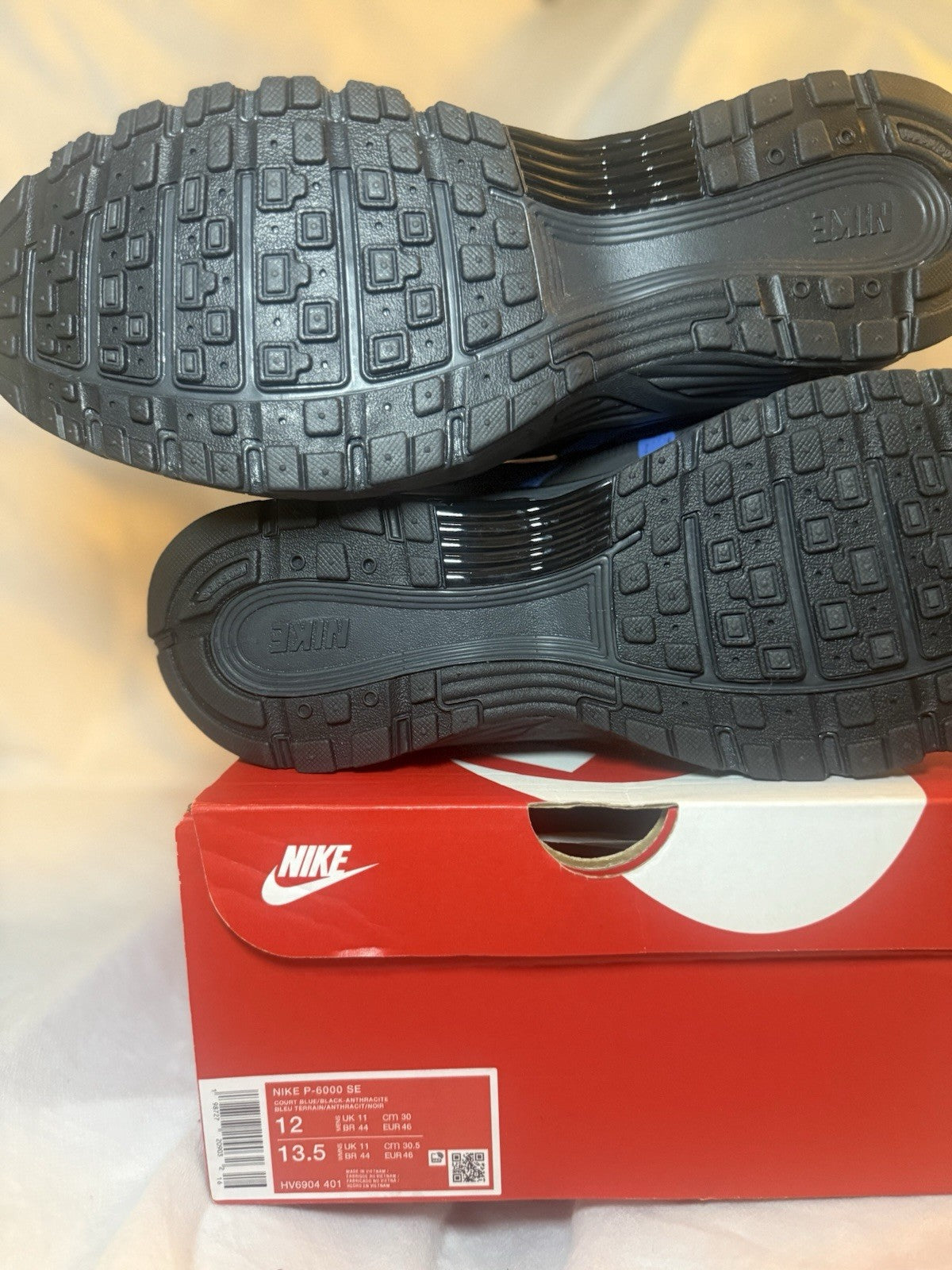 Men's Size 12 NIKE P-6000 Court Blue Black Anthracite Shoe HV6904-401 NEW
