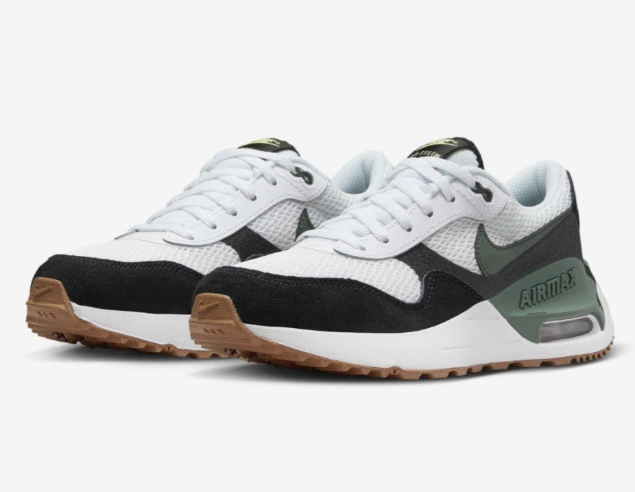 Nike Air Max Systm GS White Vintage Green Black Kids Youth Casual DQ0284-115