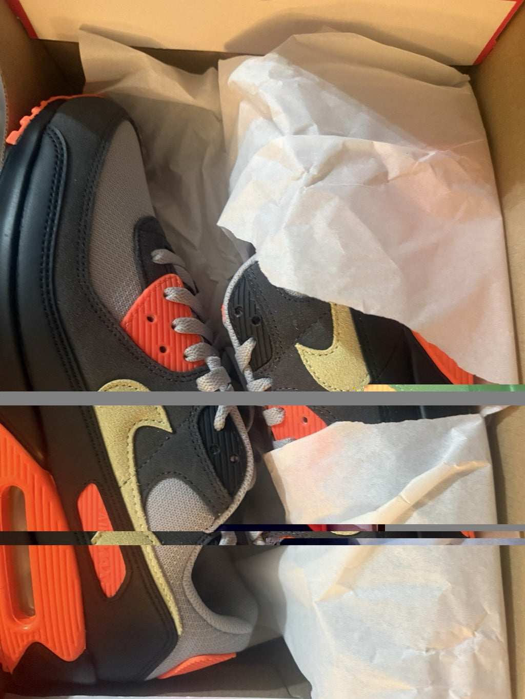 NIB Nike Air Max 90 Hyper Crimson Dark Smoke Grey DM0029-108 Men's Size 8.5-12