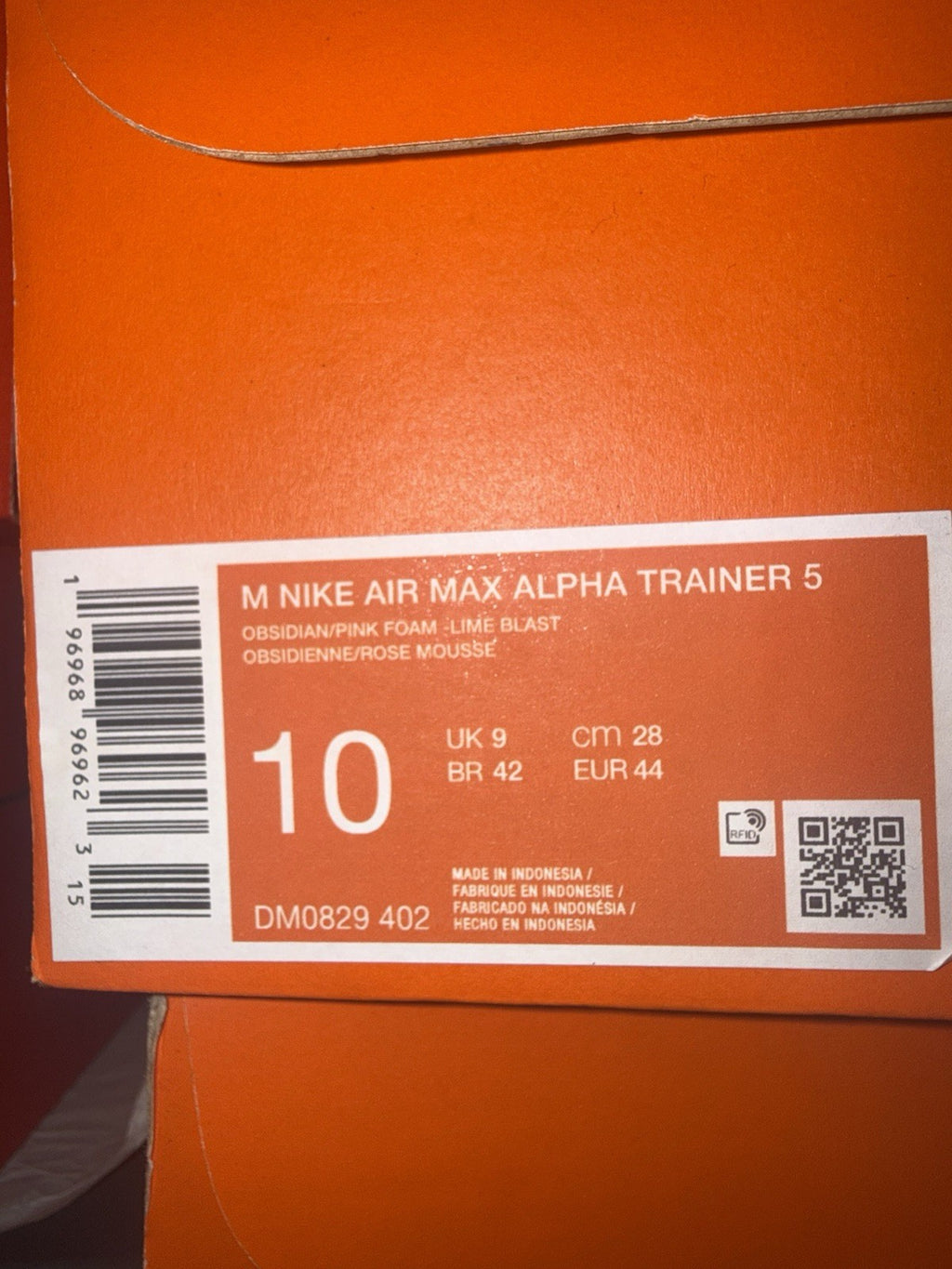 Nike Air Max Alpha Trainer 5 Obsidian Pink Foam Sneakers DM0829-402 Men's Sizes