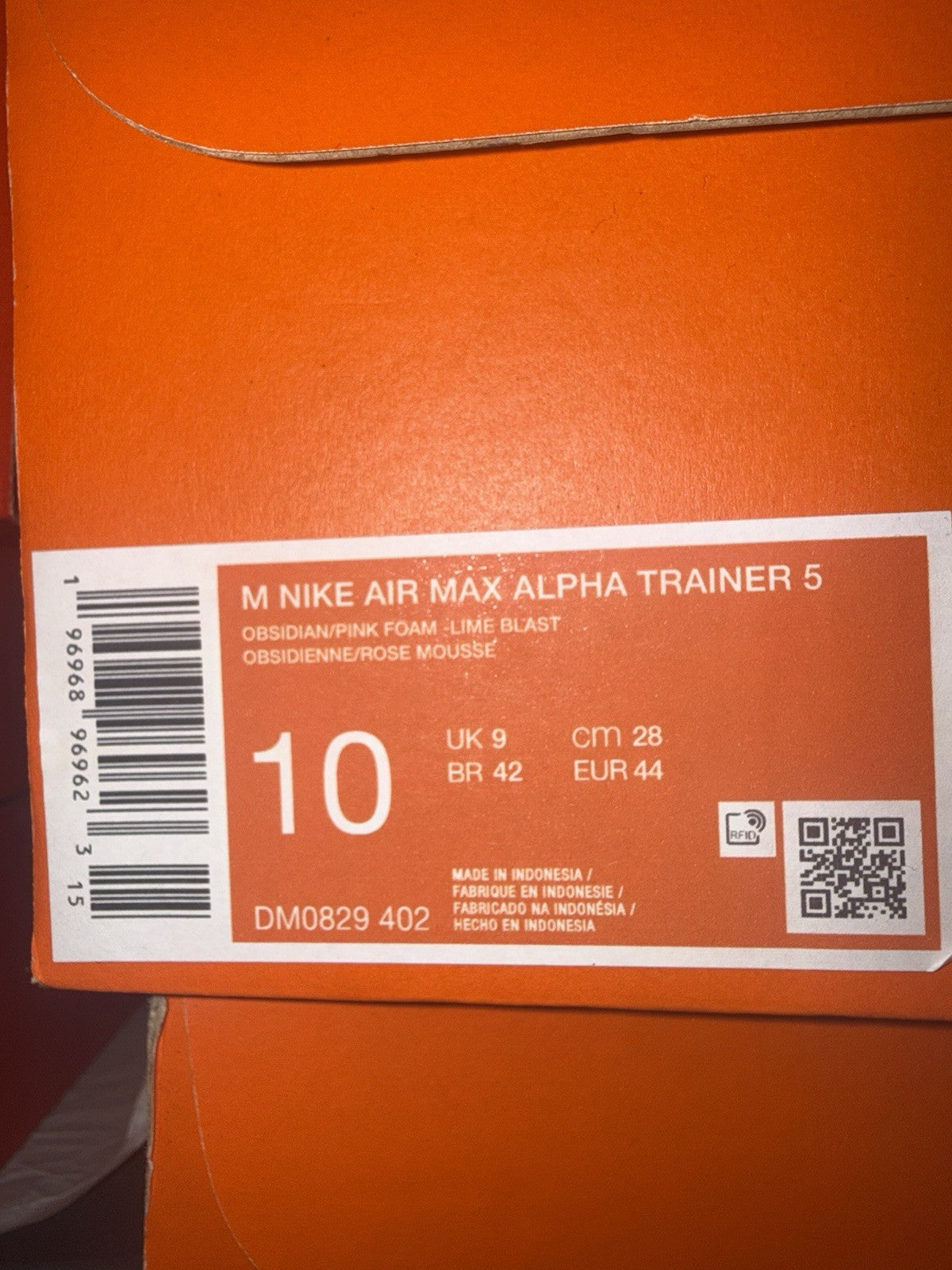 Nike Air Max Alpha Trainer 5 Obsidian Pink Foam Sneakers DM0829-402 Men's Sizes