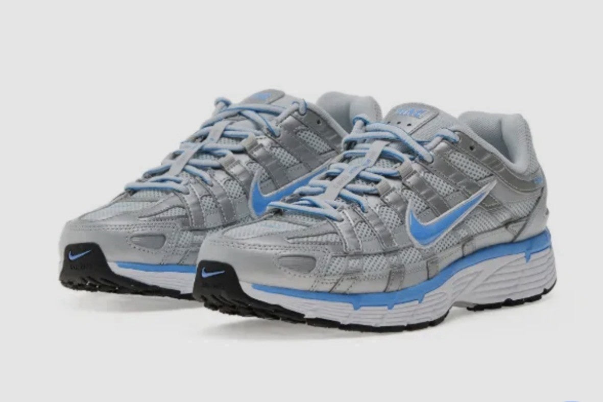 Nike P-6000 Platinum Silver University Blue Sneakers/Shoes CD6404025 Men's Sizes