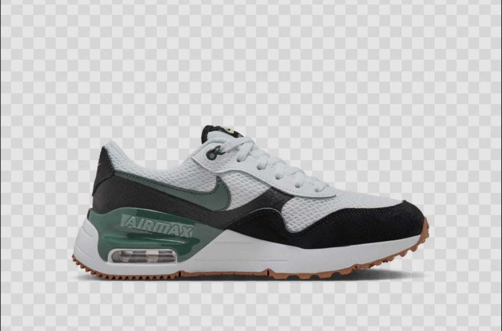 Nike Air Max Systm GS White Vintage Green Black Kids Youth Casual DQ0284-115