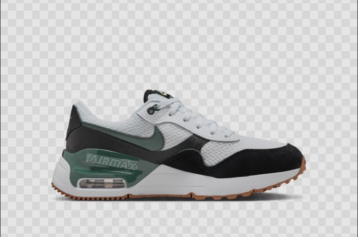 Nike Air Max Systm GS White Vintage Green Black Kids Youth Casual DQ0284-115