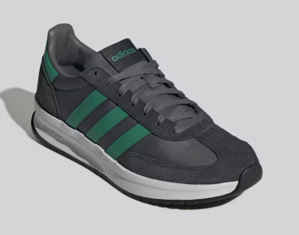 adidas Run 70s 2.0 JI4921 Gray Green White Lace Up Athletic Running Sneaker Men