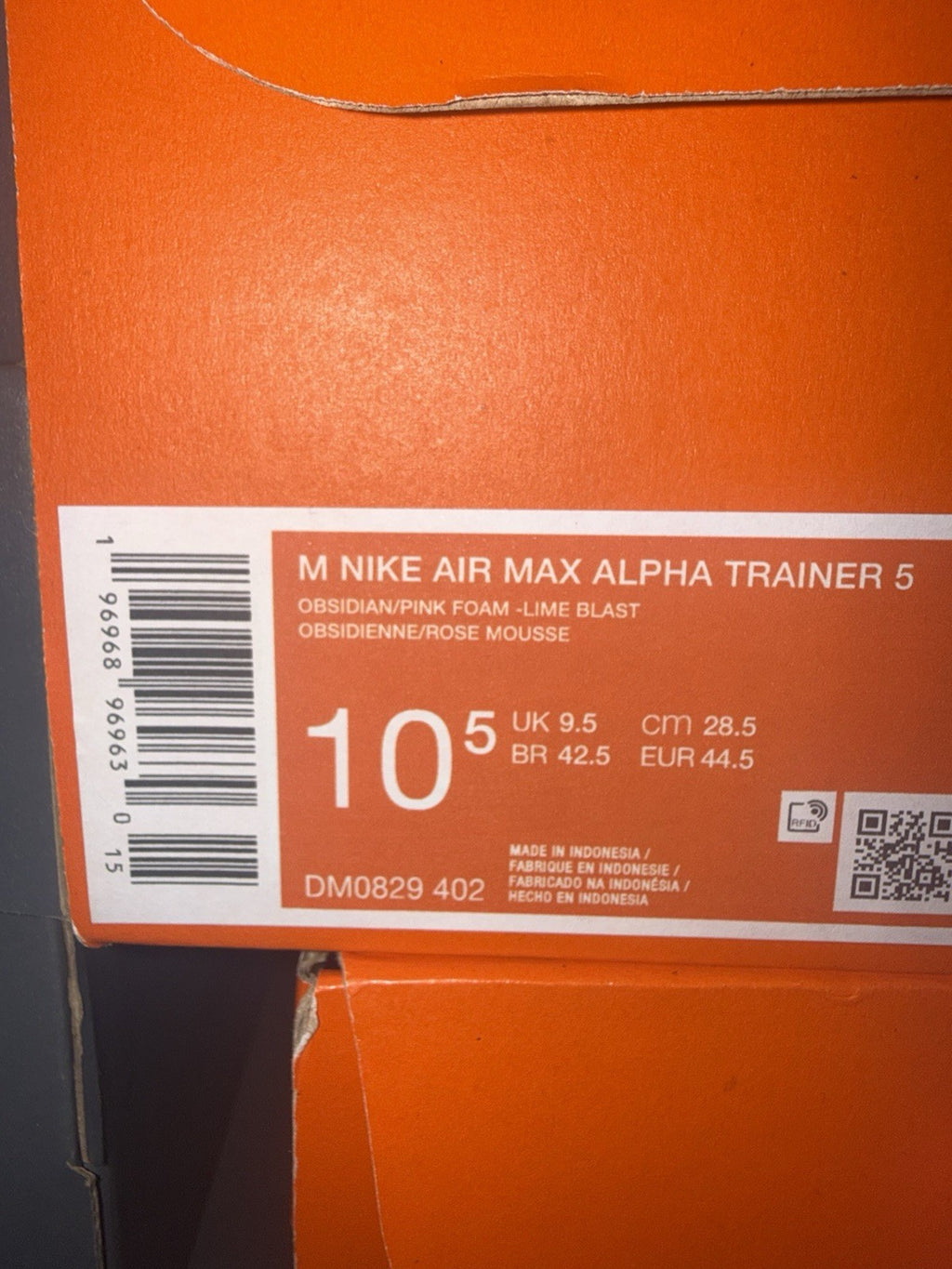 Nike Air Max Alpha Trainer 5 Obsidian Pink Foam Sneakers DM0829-402 Men's Sizes